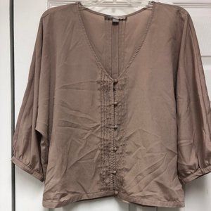 Blouse with pin-tuck detail